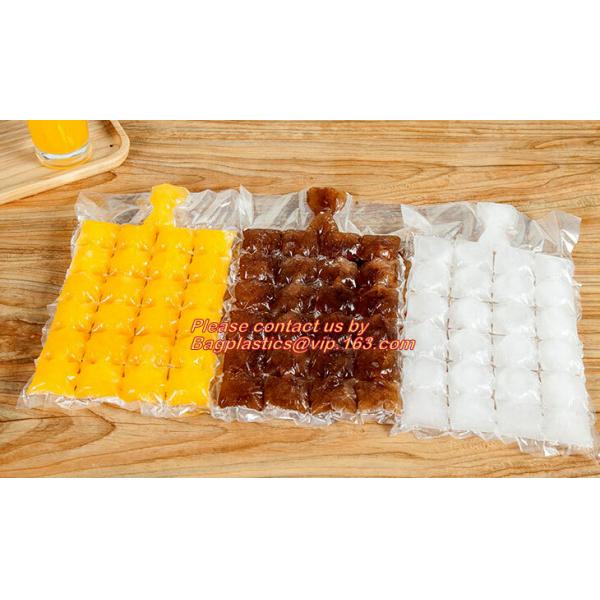 New Custom Printed Disposable Ice Cube Plastic Bag Manufacturer, Colored Disposable Plastic Ice Cube Freezer Bag, bageas