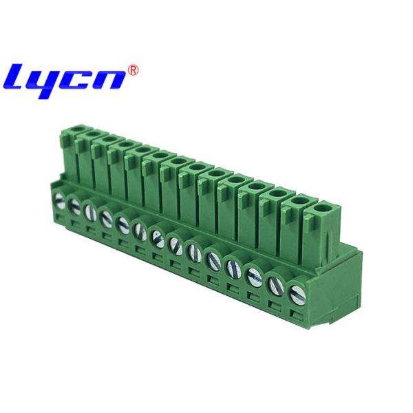 3.50mm Pluggable PCB Terminal Block Female Right Angle Type Opposite Without Ear