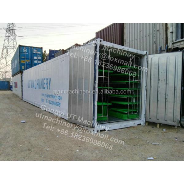 Hydroponic Hulless Barley Sprout Machines 3-4 Days Production Cycle 1.5 Tons Capacity