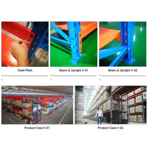 Optional Size Heavy Duty Industrial Racking , Warehouse Heavy Duty Racking