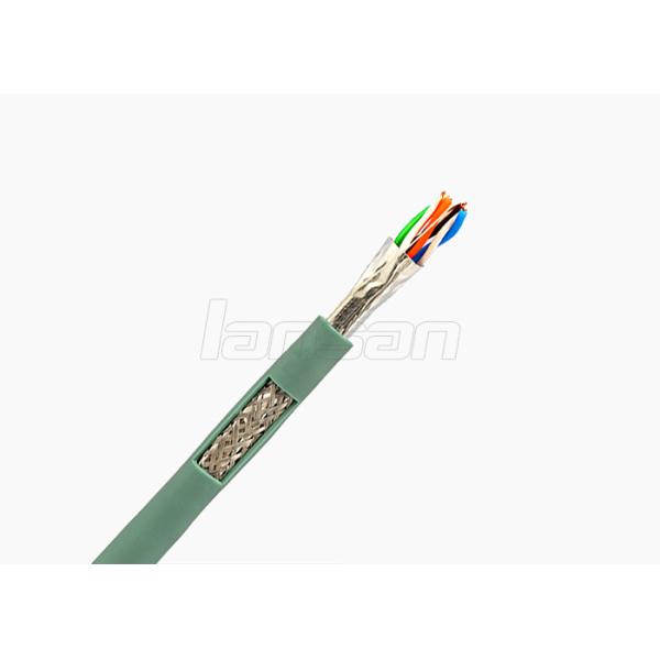 SFTP 4 Pairs PE Jacket 500m 0.5mm CCA Cat5e Lan Cable ANATEL