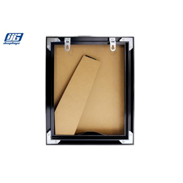 Fiberboard Easy Mounting Desk Top Graphic Holder Black Aluminum Frame