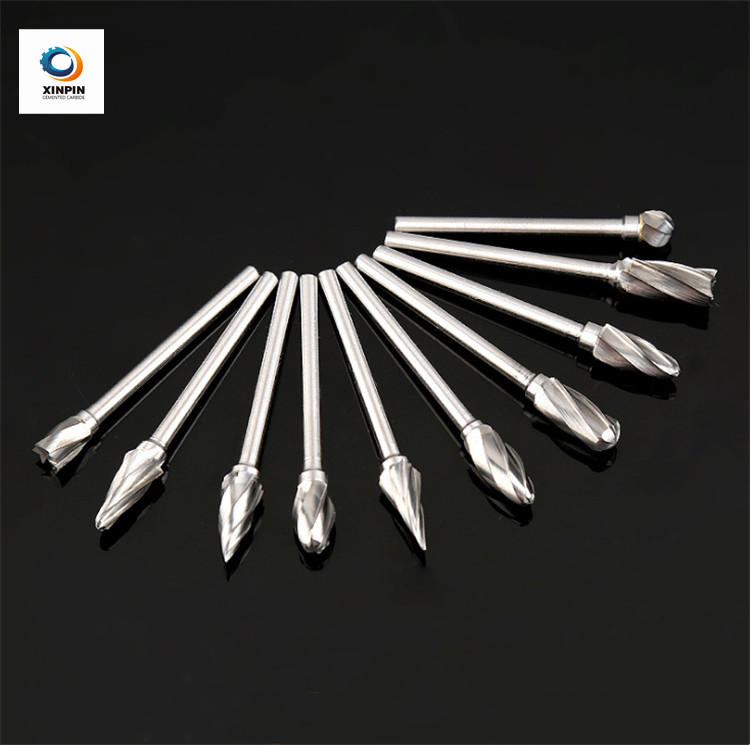 Sharp Flute Cylindrical Carbide Burr , Wear Resistance Tungsten Carbide Rotary