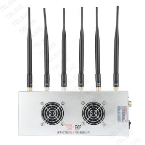 China 6 Channels Mobile Phone Signal Jammer Dustproof Desktop Isolator wholesale