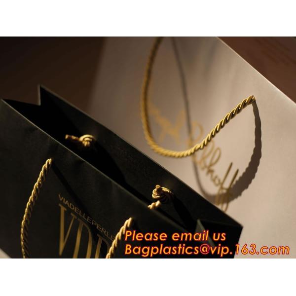 paper carrier bag luxury printed paper gift bag raw materials of brown paper bag wholesale,luxury shopping black packagi