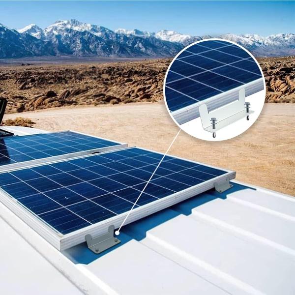 Hot-Dip Galvanized Z Bracket for RV Solar Panel Kit Easy Installation Guaranteed