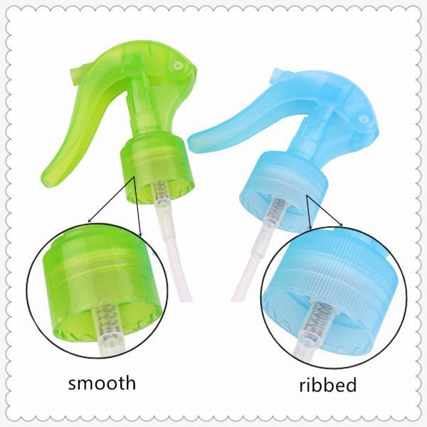 Small Ribbed Hand Trigger Sprayer Customized Color And Tube Length