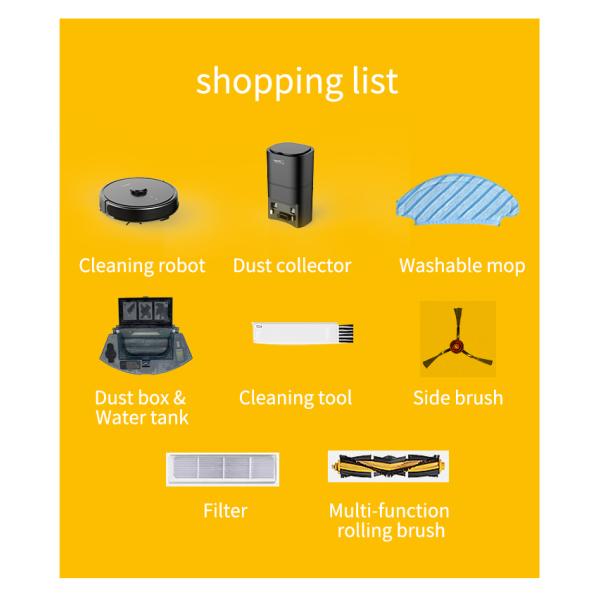 Wifi Smart Cleaning Robot 300ml Tank 5200mAh Battery Intelligent Cleaning Robot