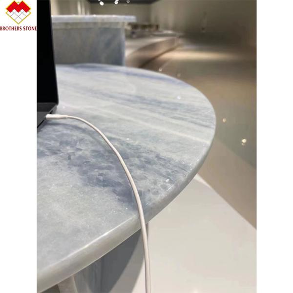Upgrade Your Kitchen and Bathroom with Polished Light Blue Quartz Stone from Brazil