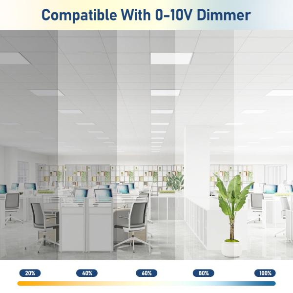 CCT Selectable Dimmable Eco LED Panel Light Super Slim 40W 60W 130lm/W Commercial Panel Backlit Light