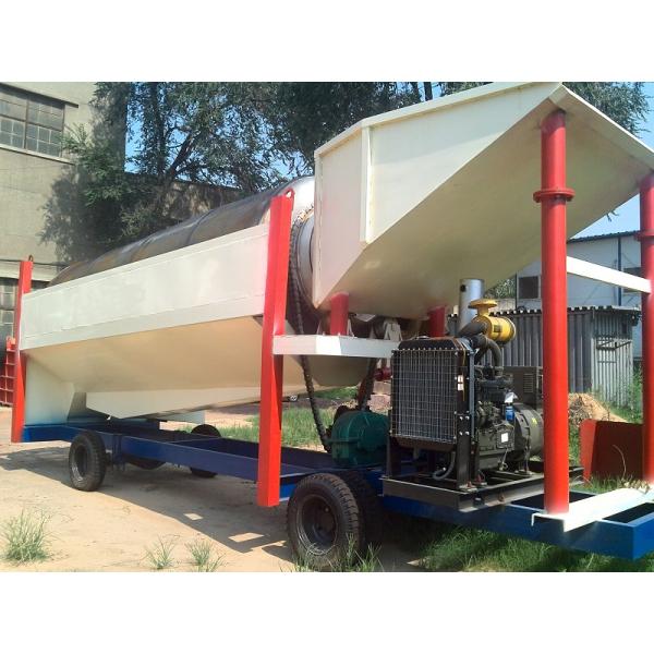 Gold Mining Small Mobile Trommel Screen Portable Gold Washing Plant ISO9001 Small Trommel Screen