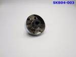 High Gloss Oven Control Knob Electroplate Chrome / Nickel Zamac Material