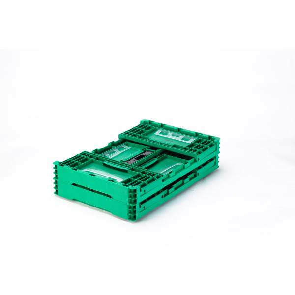 Blue Folding Container Collapsible Plastic Crate for Versatile Storage Solutions