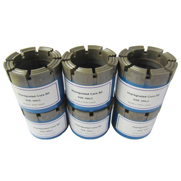 High Speed China Impregnated Wireline Diamond Core Drill Bits NMLC / HMLC Core Bits