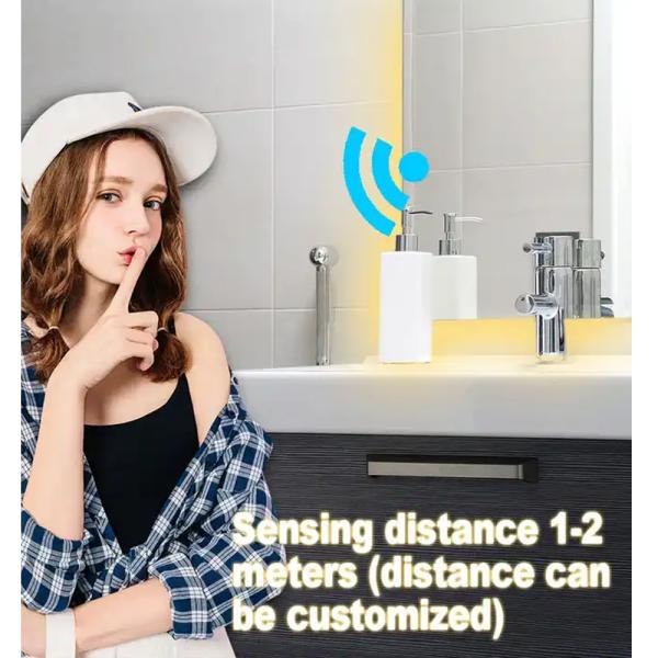 Customizable 12V/24V 5A 60W/120W Rader PIR Motion Sensor Light Switch LED Light Source 1NO/1NC Switch Combination Bathroom