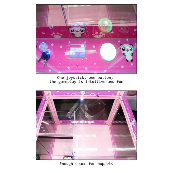 Grab Big Soft Toy Claw Crane Game Machine For Supermarket / Supermarket