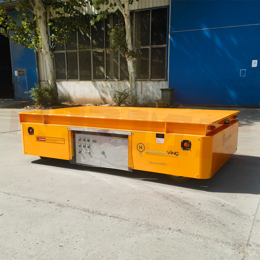 China Heavy Duty Battery Powered Industrial 10 Tons Transfer Cart For Mold Handling wholesale