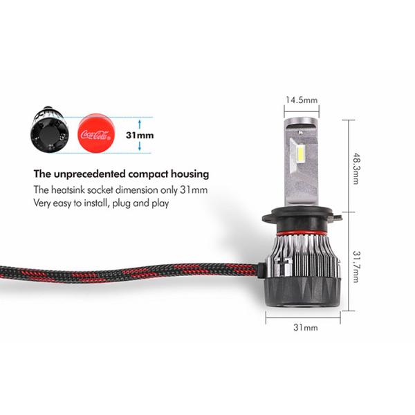 High Power Auto Lamp Fog Lamp Cree Car Headlight H4 Led Headlight Bulbs 10000LM 6500K