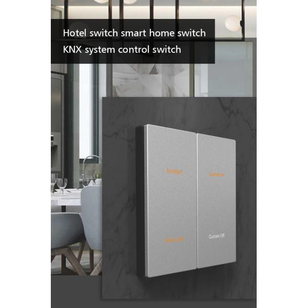 Household Room Control KNX Wall Switch 24V DC Metal Panel Cover