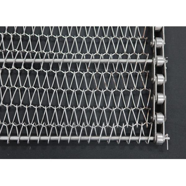 Stainless Steel Woven Chain Flat Balanced Spiral Wire Weave Conveyor Mesh Belt