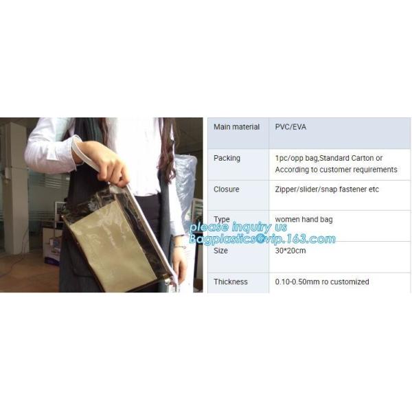 non-heavy metals Zip lockkk file document pvc bags,plastic document bag with zipper,waterproof document bag with custom