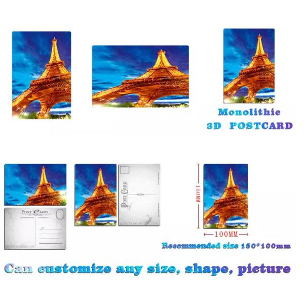 Lenticular Printing 15X15cm 3D Greeting Card With Envelopes