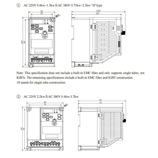 22kW Variador De Frecuencia 380v Pump Frequency Inverter Low Voltage