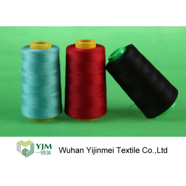 Dyed Plastic / Paper Core Spun Polyester Sewing Thread For Leather Products