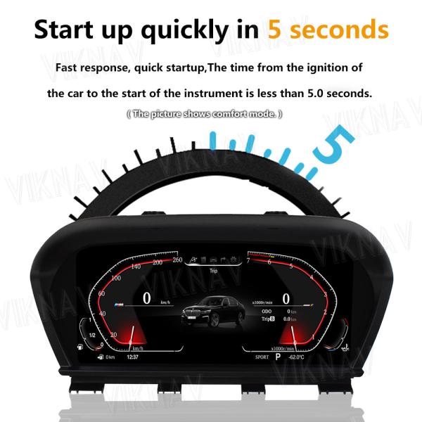 Viknav For BMW X1 X2 1Series 2Series (2013-2022) 12.3 inch instrument cluster replacement linux digital gauge screen