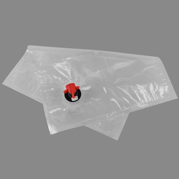 Custom Transparent BIB 3l 5l 10l 20l Plastic Tap Bag Drinking Water Wine Juice Bag in Box Dispenser With Butterfly Valve Vitop