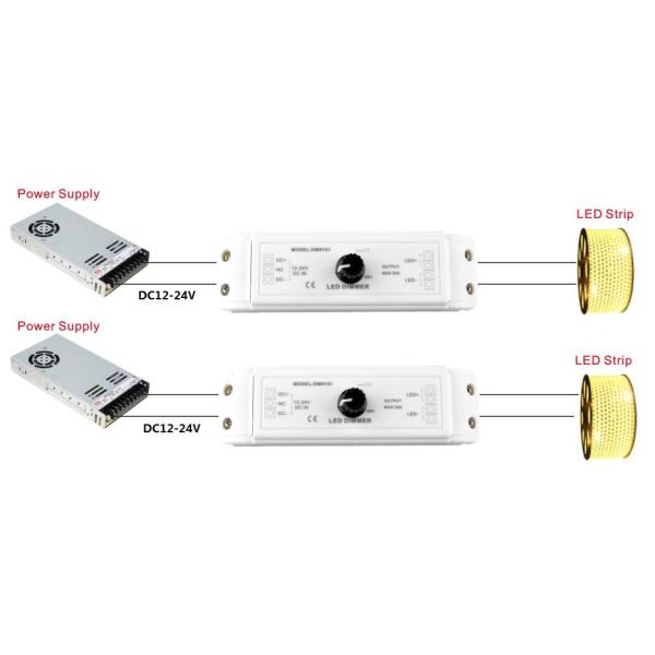 DC12-24V PWM LED Dimmer For LED Lighting , LED Driver Dimmer With Knob