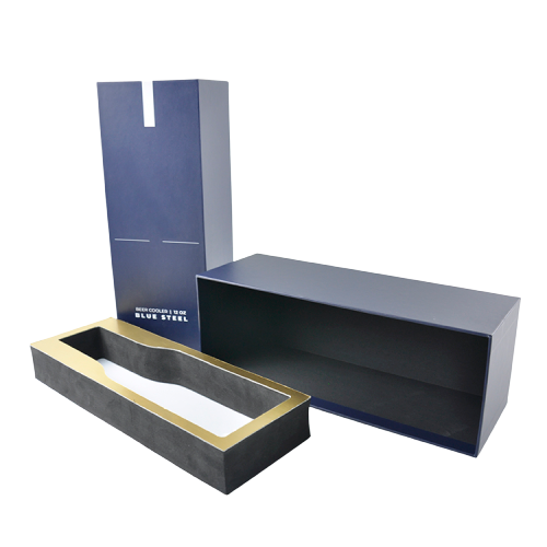 Gift Wine Bottle Moving Boxes Black Color Paper Whisky with Custom Logo