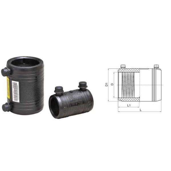 PE80 Gas Pipe Dn40 Hdpe Electrofusion Coupling