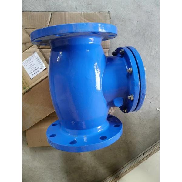 cast iron DIN resilient seal flanged check valve
