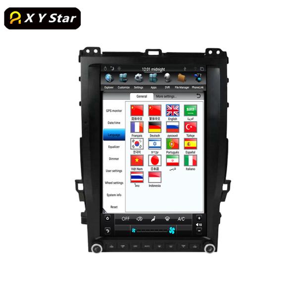 13.6 Inch Android Display Video Player With Octa Core Processor For Toyota Prado LX470 2002-2009