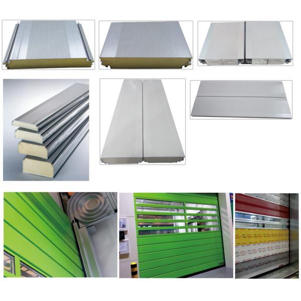 Galvanized Cold Steel Sheet PU Shutter Door Rolling Form Machine PLC Control System