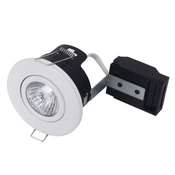 Tiltable Fire Rated GU10 Downlight Fixture 90 Minutes Fire Protection