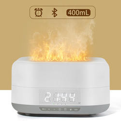 HOMEFISH 400ml Bluetooth Alarm Clock Aroma Diffuser Ultrasonic Smart Humidifier