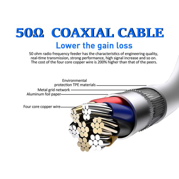 LCD Display 2G 3G 4G Dual Band Repeater 1800/2100MHz Cellular Signal Amplifier Kit 6