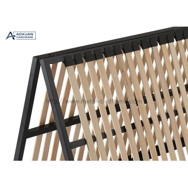 Double Modern Solid Wood Foldable Platform Bed Frame