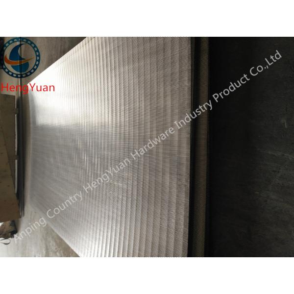 90 Degrees Wedge Flat Wire Wrapped Screen Panel Stainless Steel Material