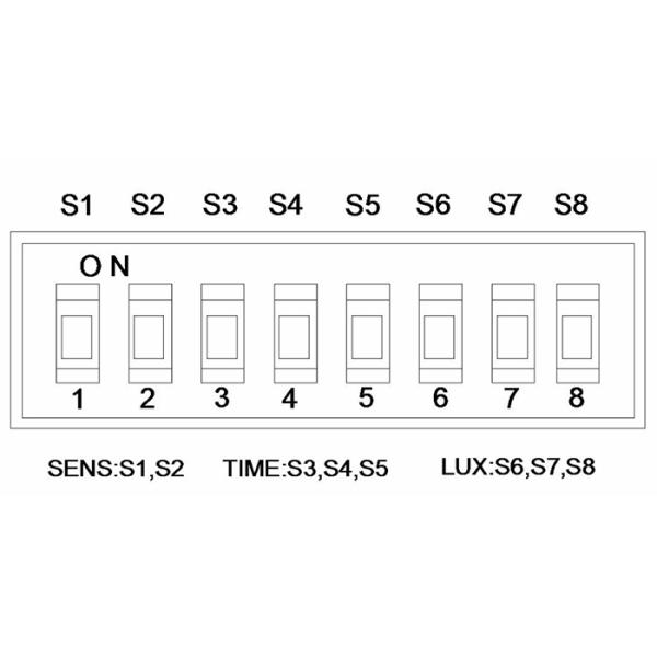 Microwave Radar Sensor AC 110V / 220V 5.8GHz Body Motion HF Detector Light Switch