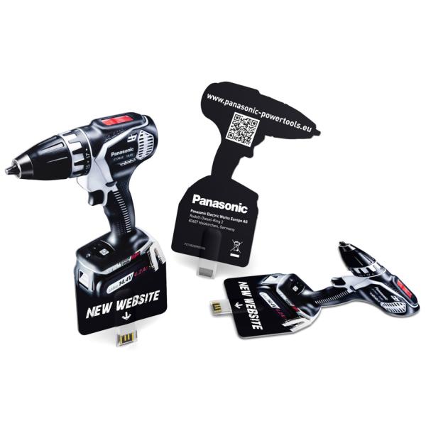 Unfold Paper Card USB Website Key New Product Introduction Page Link