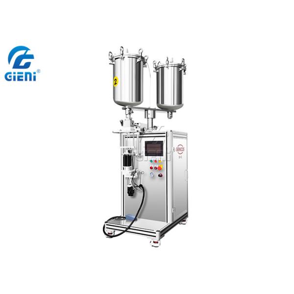 Vertical 1ml -15ml Lip Gloss Tube Filling Machine Semi Autoamtic 20L Tank