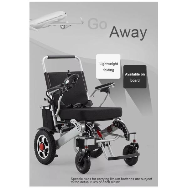 Lithium Battery Lightweight Electric Wheelchairs Folding Fully Automatic Breathable