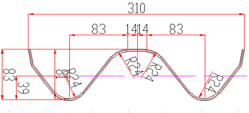 Low Energy Consumption Highway Guardrail Roll Forming Machine With Gcr15 Roller