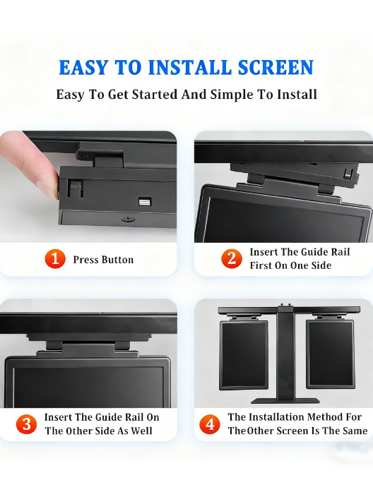 10.1 Inch LCD Electronic Shelf Label with 200-220cd/m² Brightness and 1280x800 Resolution Digital Price Tag