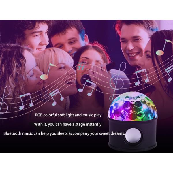 1200mAh Battery 6W Disco Light With Bluetooth Speaker For Party