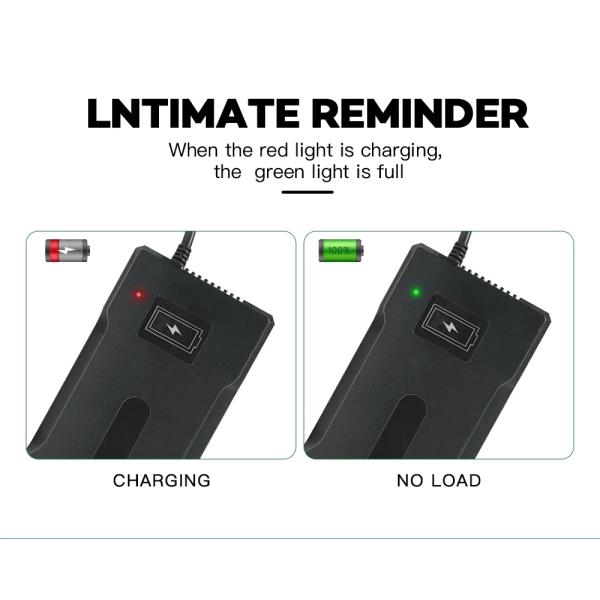 Black 16.8v Lithium Ion Battery Charger 5A 6A 8A 10A Intelligent Turn Lights