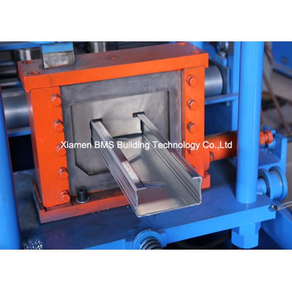 22 - Step PLC Control Steel C Purlin Roll Forming Machine With Full Auto Change Model 20m/min